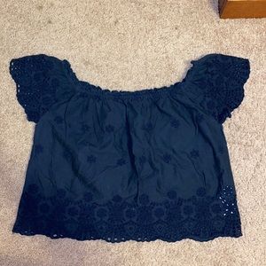 Hollister off the shoulder crop top